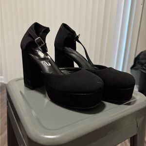 Forever 21 Black Platform Shoes